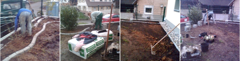 vor der Gartenumgestaltung durch Gartengestaltung Stoll in Karlsruhe